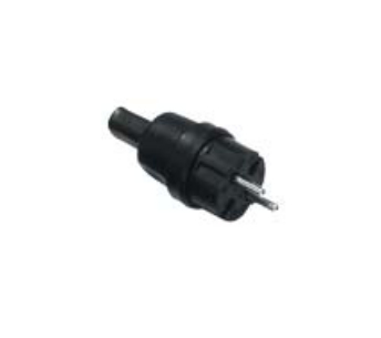 Bachmann 740.002 elektryczny wtyk zasilający Czarny