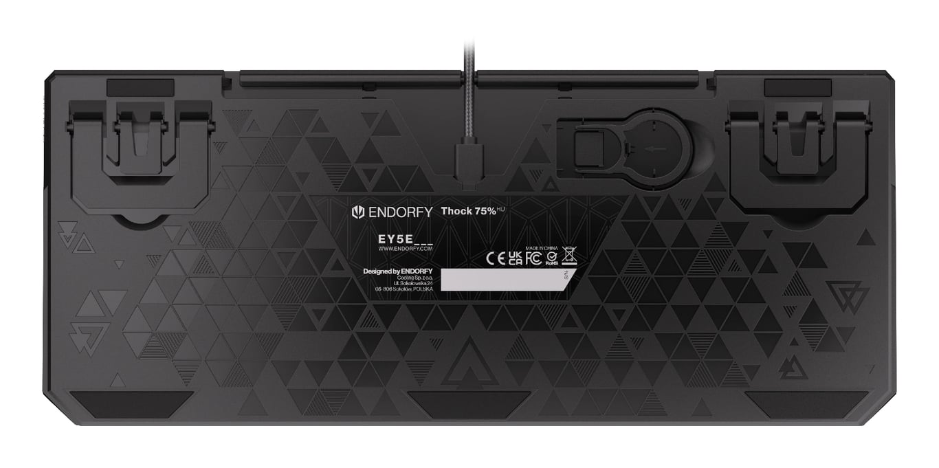 ENDORFY EY5E007 klawiatura Gaming USB Węgierski Czarny