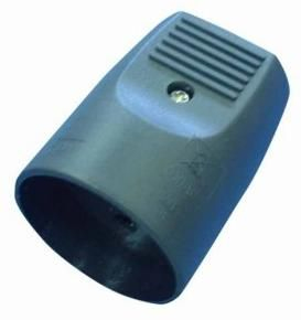 Microconnect Extender with earth, straight, black 10A-250V adapter wtyczek zasilających Czarny
