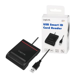 LogiLink CR0047 czytnik do kart chipowych Wewnętrzna USB 2.0 Czarny