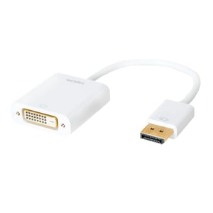 LogiLink CV0058B 0.15 m DisplayPort to DVI Cable Adapter, White