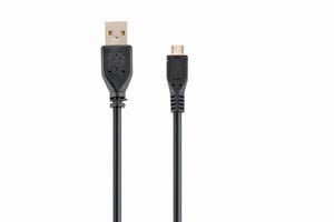 Gembird CCP-MUSB2-AMBM-1M USB-kabel USB 2.0 Micro-USB B till USB A Svart