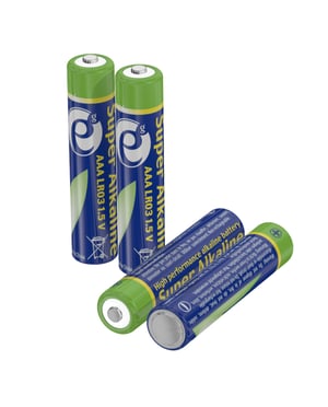 Gembird-Batterieset Alkali ENERGENIE EG-BA-AAA4-01 x 4 – Batterien – Micro (AAA) Einwegbatterie Alkali