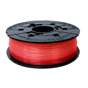 XYZprinting RFPLBXEU02D materiały drukarskie 3D Kwas polimlekowy (PLA) Czerwony, Przezroczysty 600 g