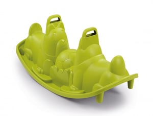 Smoby Green Dogs Rocker Indoor/Outdoor Baby Rocker, 2 Seats. Green