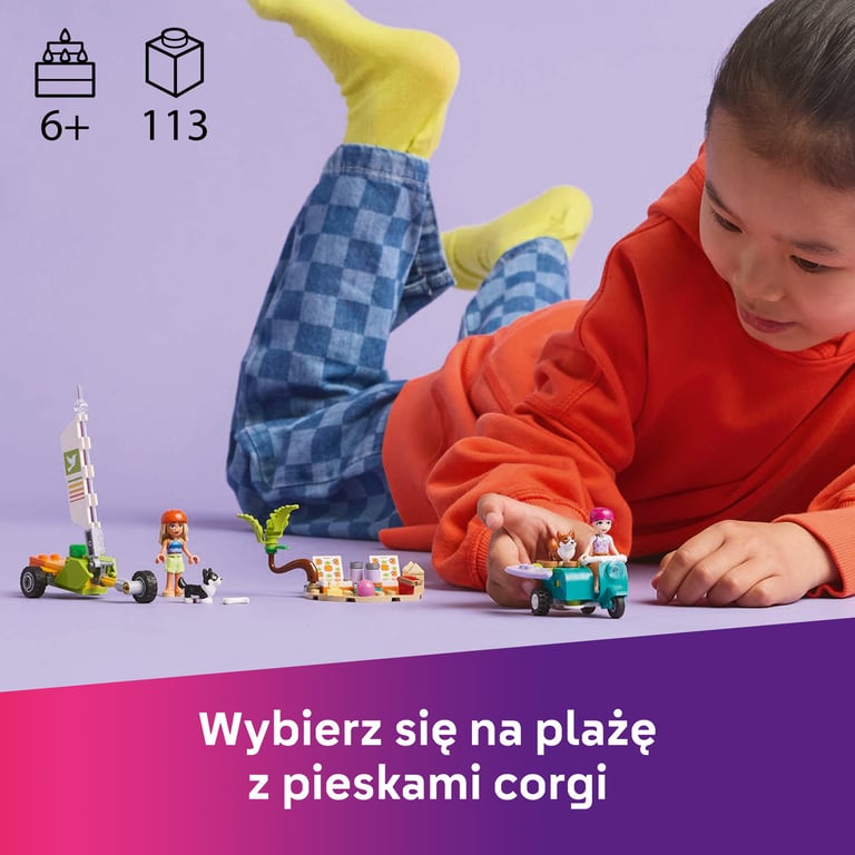 LEGO Friends Przygoda z surfującymi psami i skuterem
