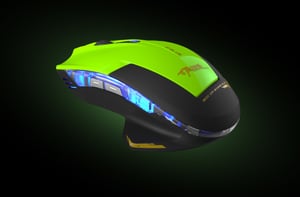 E-blue Mazer Type-R myszka Gaming Po prawej stronie USB Typu-A Optyczny 2400 DPI