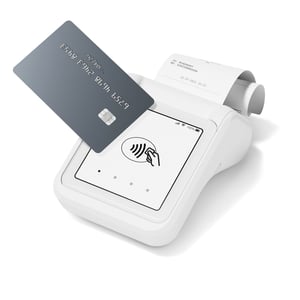 SumUp Solo Printer – kortläsare för chipkort, batteri, Wi-Fi, vit