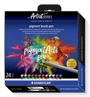 Staedtler Pigment Arts Brush Pen mazak Wielobarwny 24 szt.