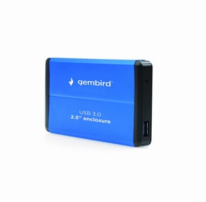 Gembird EE2-U3S-2-B Hard Drive Enclosure, Blue, 2.5"