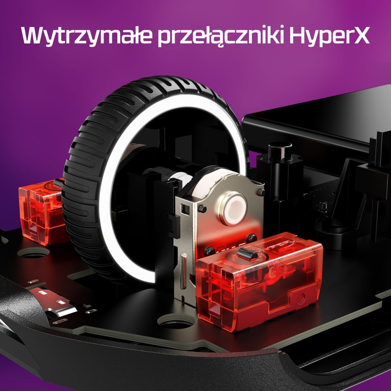 HyperX Pulsefire Haste 2 — bezprzewodowa mysz dla graczy (biała)