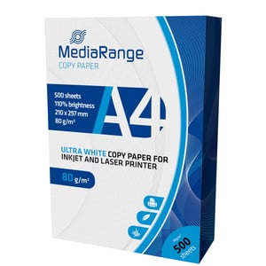 MediaRange MRINK110 A4 (210x297 mm) Matte Inkjet Paper, 500 sheets, White