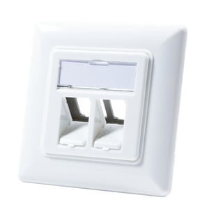 LogiLink NK4020 Steckdose 2 x RJ-45 Weiß