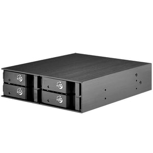Silverstone FS204 hårddiskarray 0 TB Svart