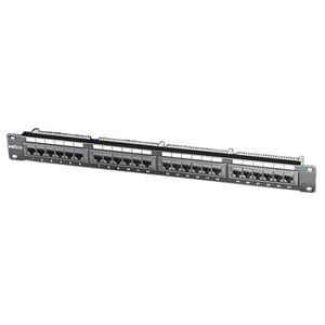 ROLINE Cat.5e 19"-Patchpanel, 24 Anschlüsse, UTP, schwarz