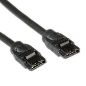 ROLINE 11.03.1552 SATA-Kabel 0,5 m, SATA 7-polig, Schwarz, Schwarz
