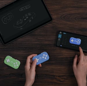8Bitdo Micro Zielony USB Gamepad Android, Nintendo Switch, PC, iOS
