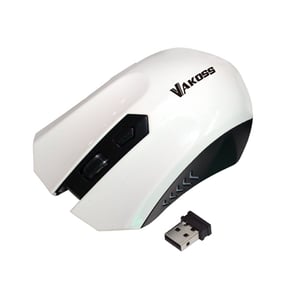 Vakoss TM-658UW myszka Podróżniczy Oburęczny RF Wireless Optyczny 1600 DPI