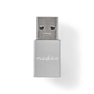Nedis CCTB60925AL USB A to USB C Adapter, Silver
