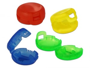 DeLOCK 18292 Cable Marker Blue, Green, Red, Yellow Polypropylene (PP) 4 pcs.