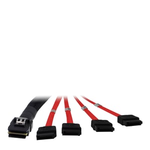 Inter-Tech SFF 8087 - 4 x SATA 1m Czarny