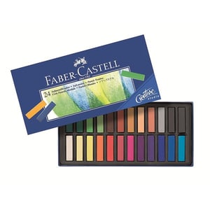 Faber-Castell 128224 Pastels, Dry Pastels, Multicolor, 24-piece set