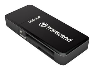 Transcend RDF5 USB 3.2 Gen 1 (3.1 Gen 1) Type-A Card Reader, Black