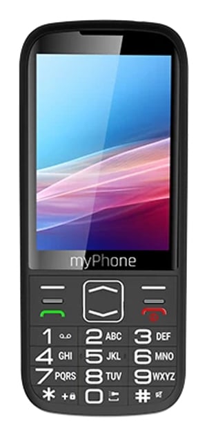 myPhone Halo 4 LTE 8,89 cm (3.5") 129 g Czarny Telefon dla seniora