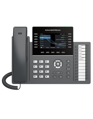 Grandstream Networks GRP2636 telefon VoIP Czarny 12 linii LCD Wi-Fi