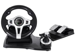 Tracer TRAJOY46524 Gaming Controller Black Steering Wheel + Pedals for PlayStation 4 and PlayStation 3
