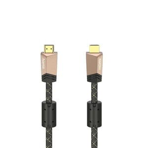 Hama 00205025 HDMI-kabel 1,5 m, HDMI typ A (standard), brun