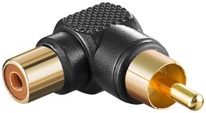 Goobay 11685 RCA Cable Adapter, Black, Gold