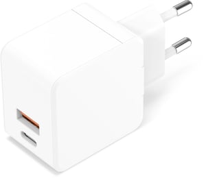 CoreParts MBXUSB-AC0004 Ladegerät für mobile Geräte, universell, weiß, Wechselstrom, Schnellladung, intern