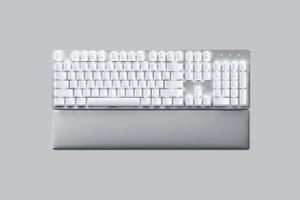 Razer Pro Type Ultra Keyboard Office USB + RF Wireless + Bluetooth QWERTY US English Silver, White