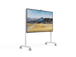 Steelcase STPM2CART85 AV Equipment Stand, Gray, White