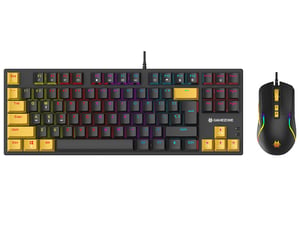 Tracer HORNET 87 tangentbord Medföljande USB-gamingmus QWERTY Engelska Svart, Gul