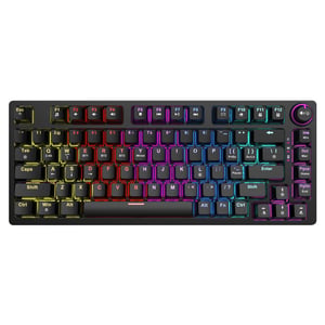 Savio SAVGK-PHENIX YELLOW Gaming-Tastatur USB + RF Wireless + Bluetooth QWERTY US-Englisch Schwarz