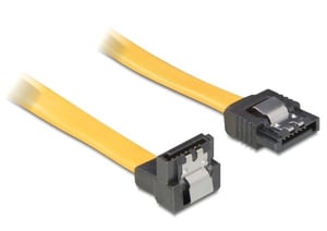 DeLOCK 0,1 m SATA-Kabel, gelb