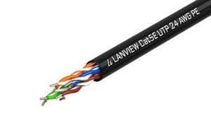 Lanview LVN122149 Network Cable, Black, 305 m, Cat5e U/UTP (UTP)