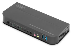 Digitus KVM-Umschalter, 2 x 1 HDMI, HDMI-Ausgang, USB, 4K x 2K bei 60 Hz