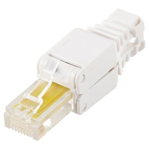LOGON TWP8P8TP wtyczka RJ-45 Przezroczysty, Biały, Żółty