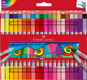 Faber-Castell 151140 marker 40 szt. Końcówka cienka Wielobarwny