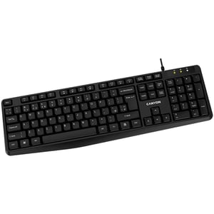 Canyon KB-1 EN klawiatura Dom USB QWERTY Angielski Czarny