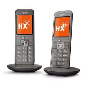 Gigaset CL660HX Duo Analog-/DECT-Telefon Name und Anrufer-ID Anthrazit
