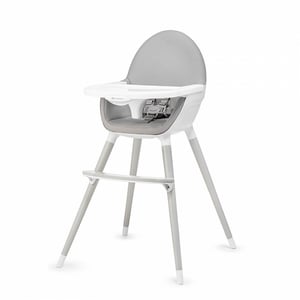 Kinderkraft FINI Multifunctional High Chair with Upholstered Seat, Light Gray