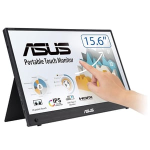 ASUS ZenScreen MB16AHT monitor komputerowy 39,6 cm (15.6") 1920 x 1080 px Full HD Ekran dotykowy Czarny
