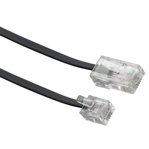 Schwaiger 6.0m RJ-11 to RJ-45, 6 m, Black