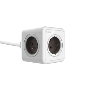 Savio PowerCube PC-02 Power Extension, 1.5 m, 5 AC outlets, 5 Type C power sockets, 1.5 m, 3680 W, White