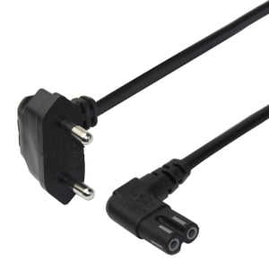 Deltaco 1902299 kabel zasilające Czarny 1,5 m CEE7/16 IEC C7