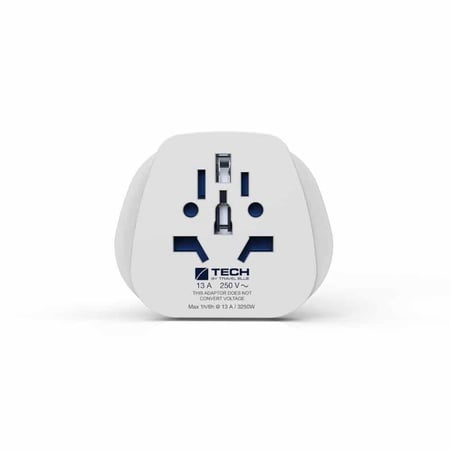 Travel Blue TB-902 adapter wtyczek zasilających Typ E/F hybryda Uniwersalne Biały